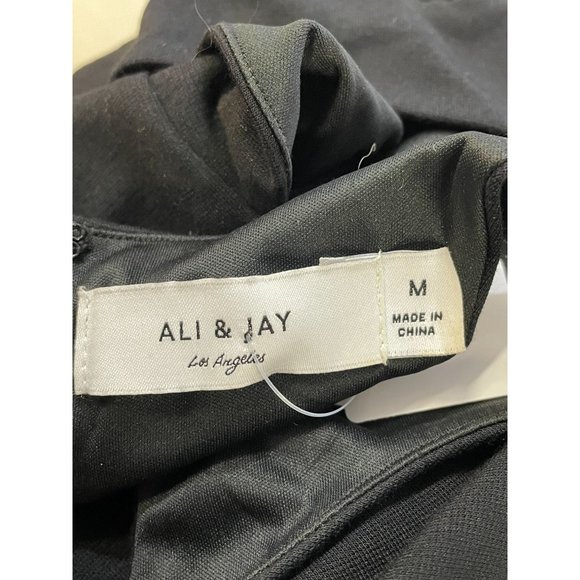 NWT ALi&Jay Bodycon Back Zipper Girly Glam Black Size Medium Women's Dress - Picture 5 of 8